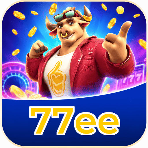 Interface do aplicativo 77ee mostrando jogos disponíveis no iOS e Android